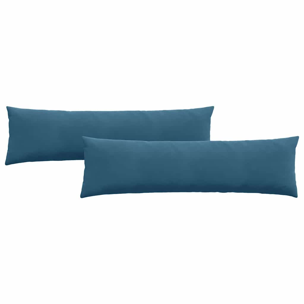 Sofa Pagalvės 2 pcs Mėlyna 145 x 40 cm Kordūrinis audinys