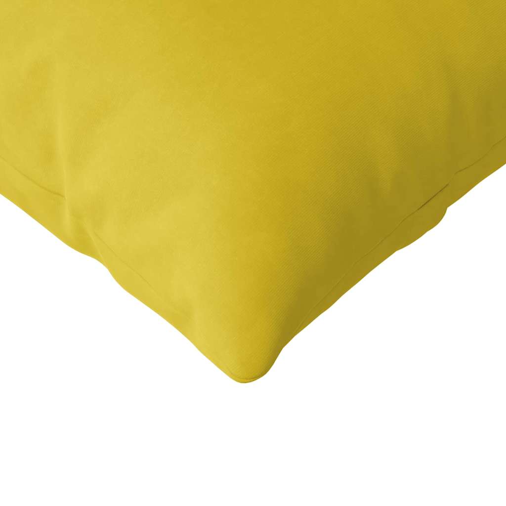 Sofa Pagalvės 2 pcs Geltona 145 x 40 cm Kordūrinis audinys