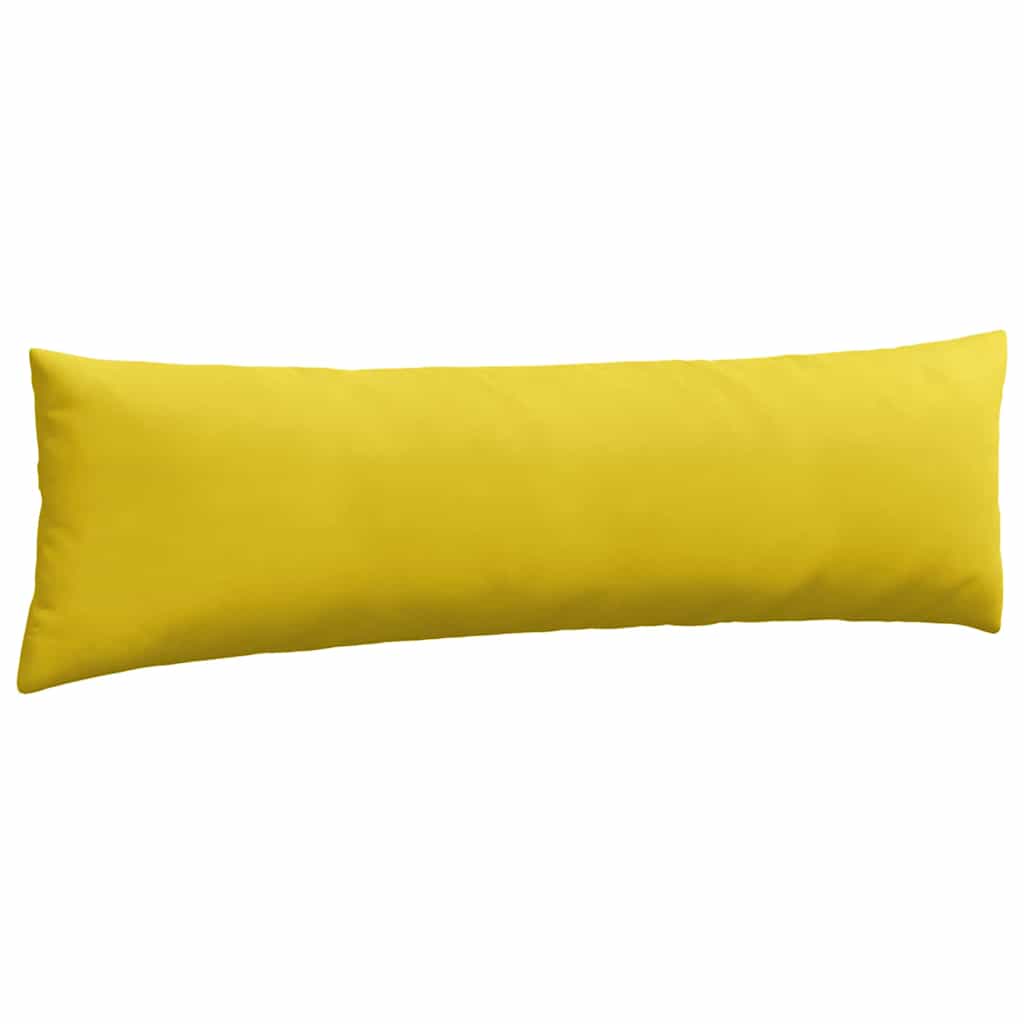 Sofa Pagalvės 2 pcs Geltona 145 x 40 cm Kordūrinis audinys