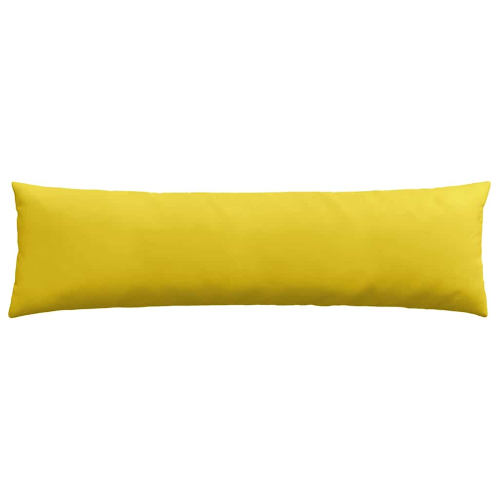 Sofa Pagalvės 2 pcs Geltona 145 x 40 cm Kordūrinis audinys