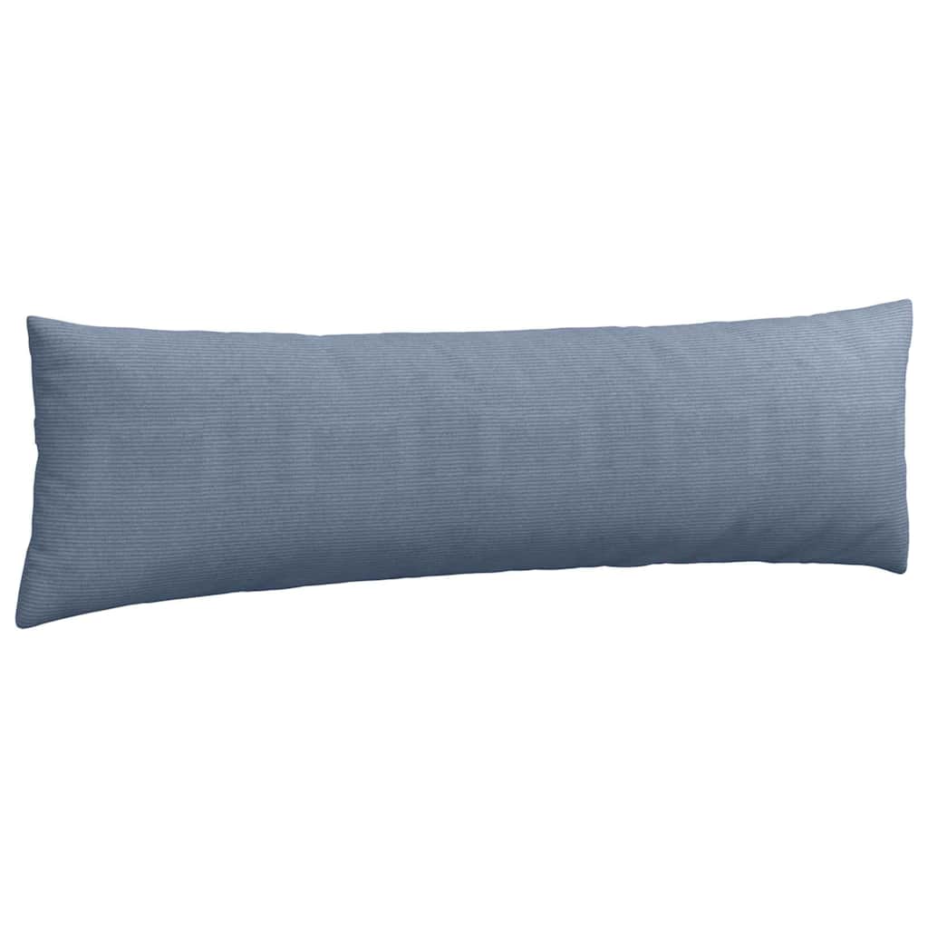 Sofa Pagalvės 2 pcs Mėlyna 145 x 40 cm Kordūrinis audinys