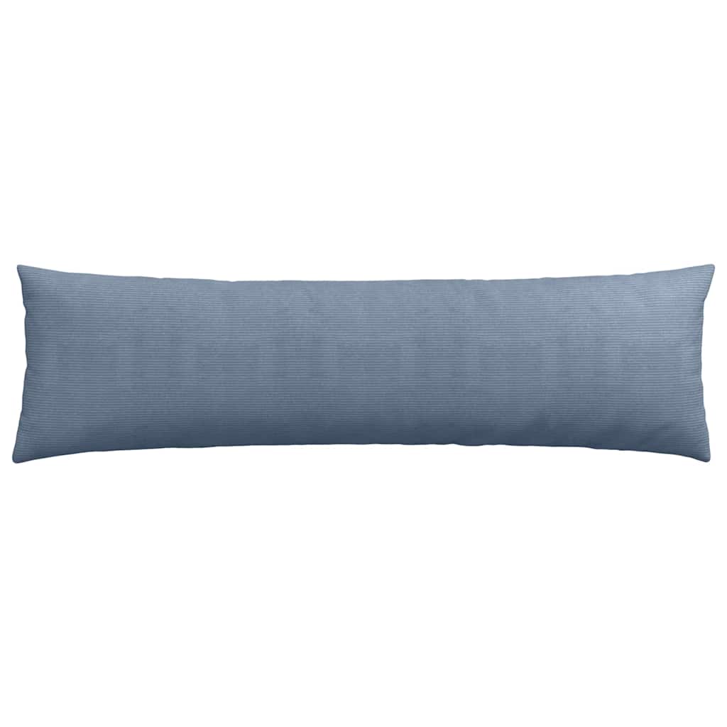 Sofa Pagalvės 2 pcs Mėlyna 145 x 40 cm Kordūrinis audinys