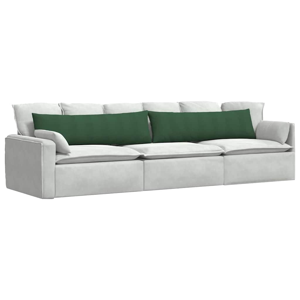 Sofa Cushions 2 pcs Dark green 145 x 40 cm