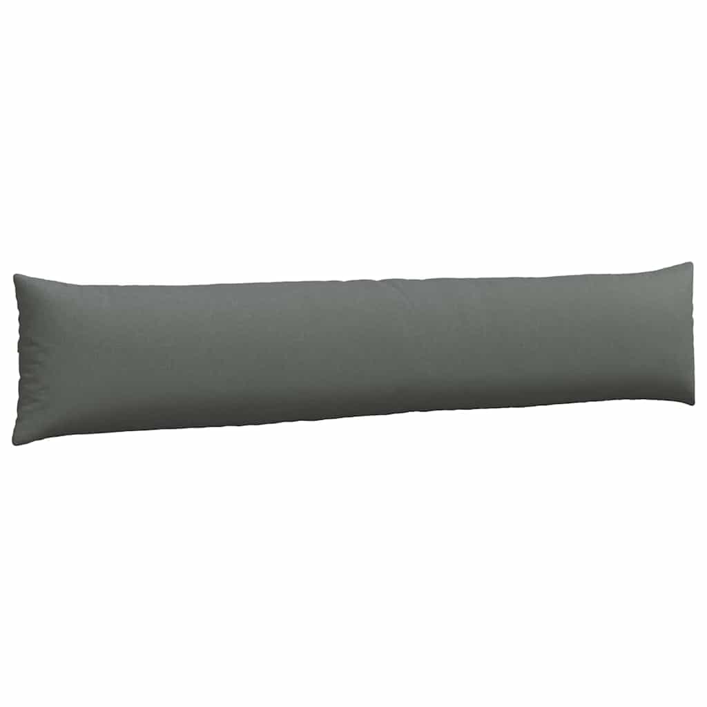 Sofa Pagalvės 2 pcs Tamsiai pilka 200 x 40 cm audinys
