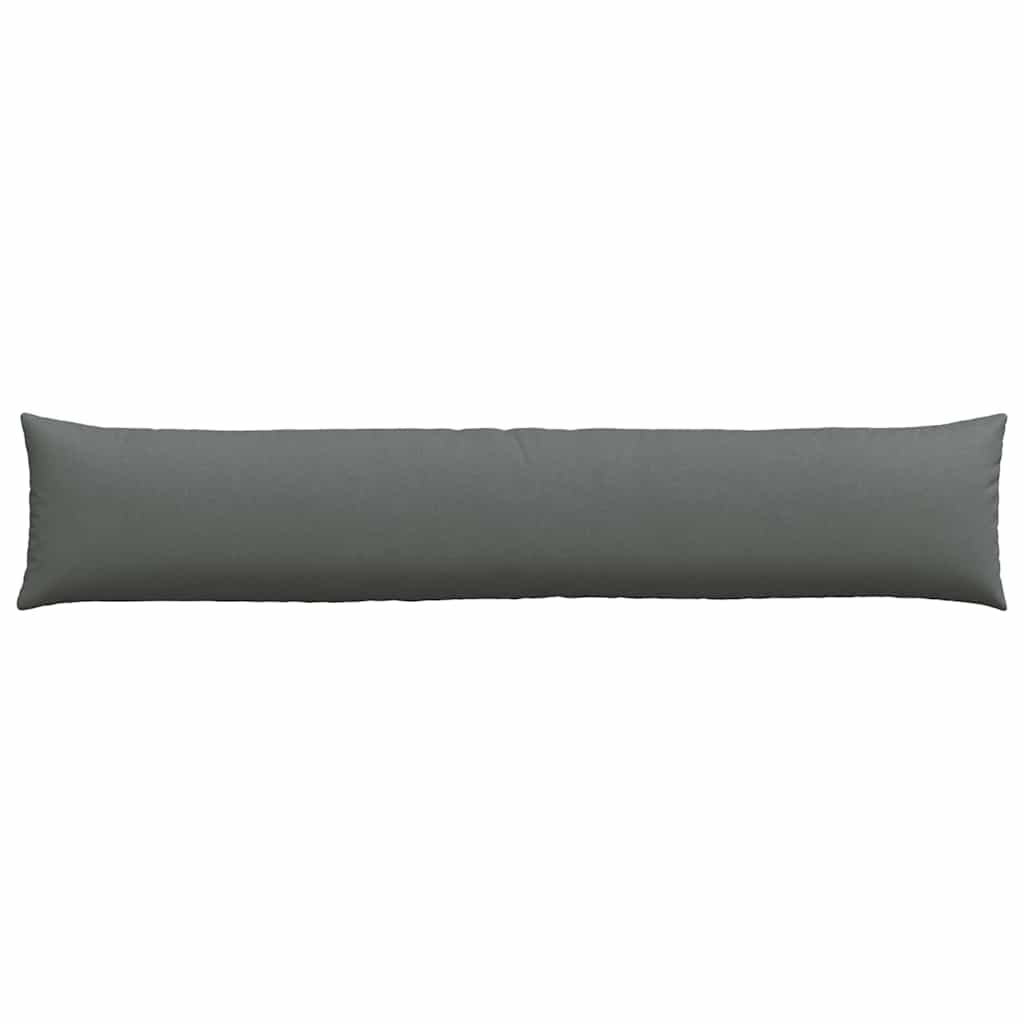 Sofa Pagalvės 2 pcs Tamsiai pilka 200 x 40 cm audinys