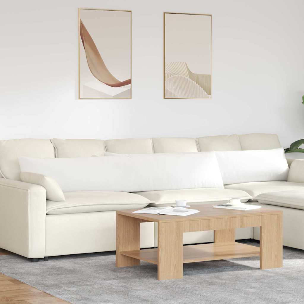 Dīvāna Spilveni 2 gab Balti 200 x 40 cm audums