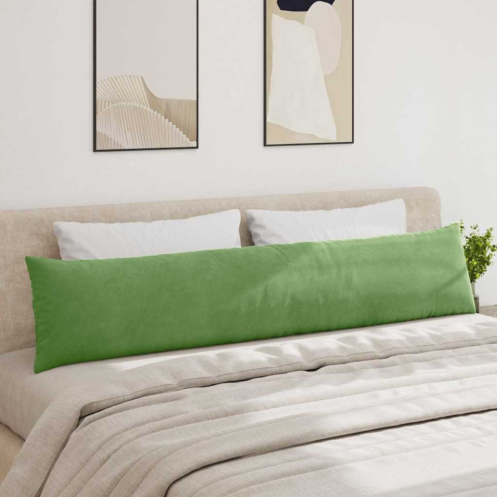 Sofa Cushions 2 pcs Light green 200 x 40 cm