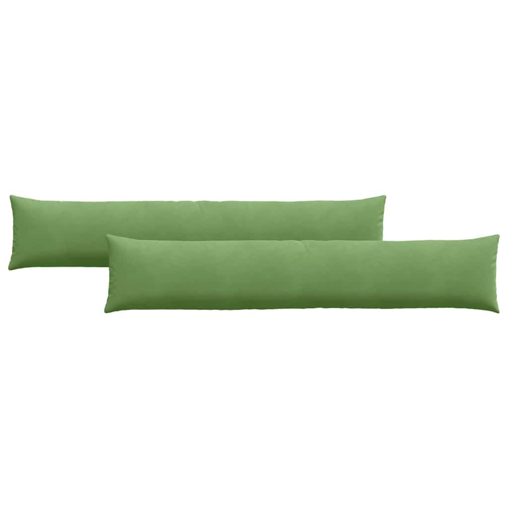 Sofa Cushions 2 pcs Light green 200 x 40 cm