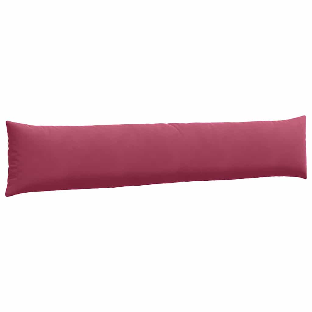 Sofa Pagalvės 2 pcs Vyno raudona 200 x 40 cm Kordūrinis audinys
