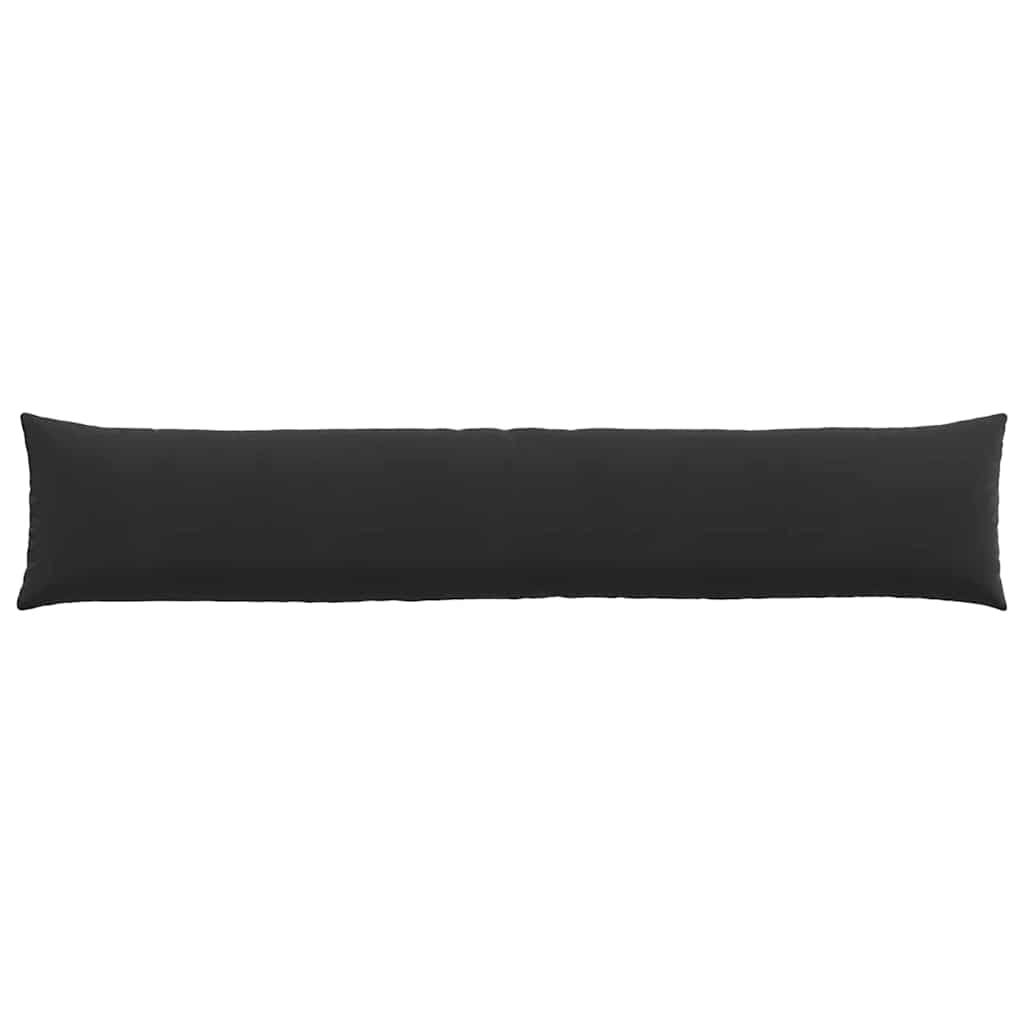 Sofa Pagalvės 2 pcs Juoda 200 x 40 cm Kordūrinis audinys
