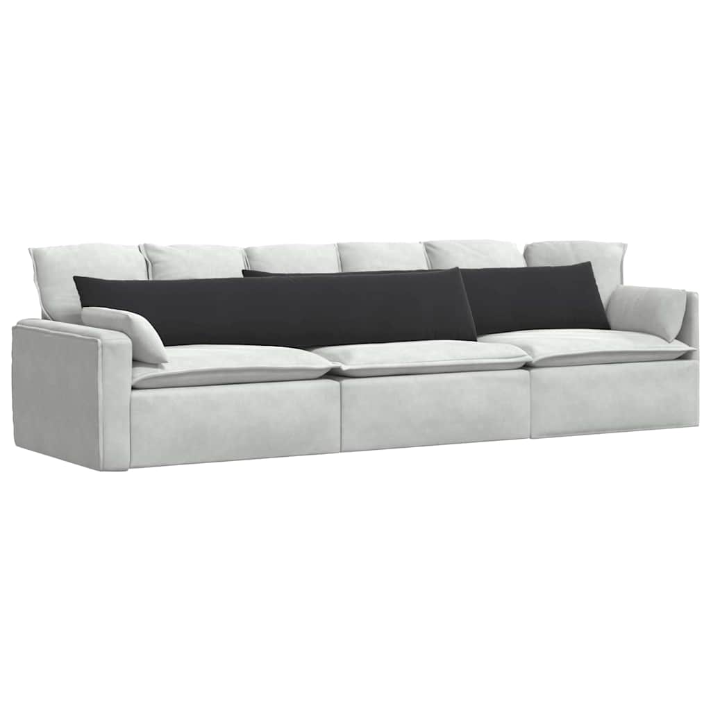 Sofa Pagalvės 2 pcs Juoda 200 x 40 cm Kordūrinis audinys