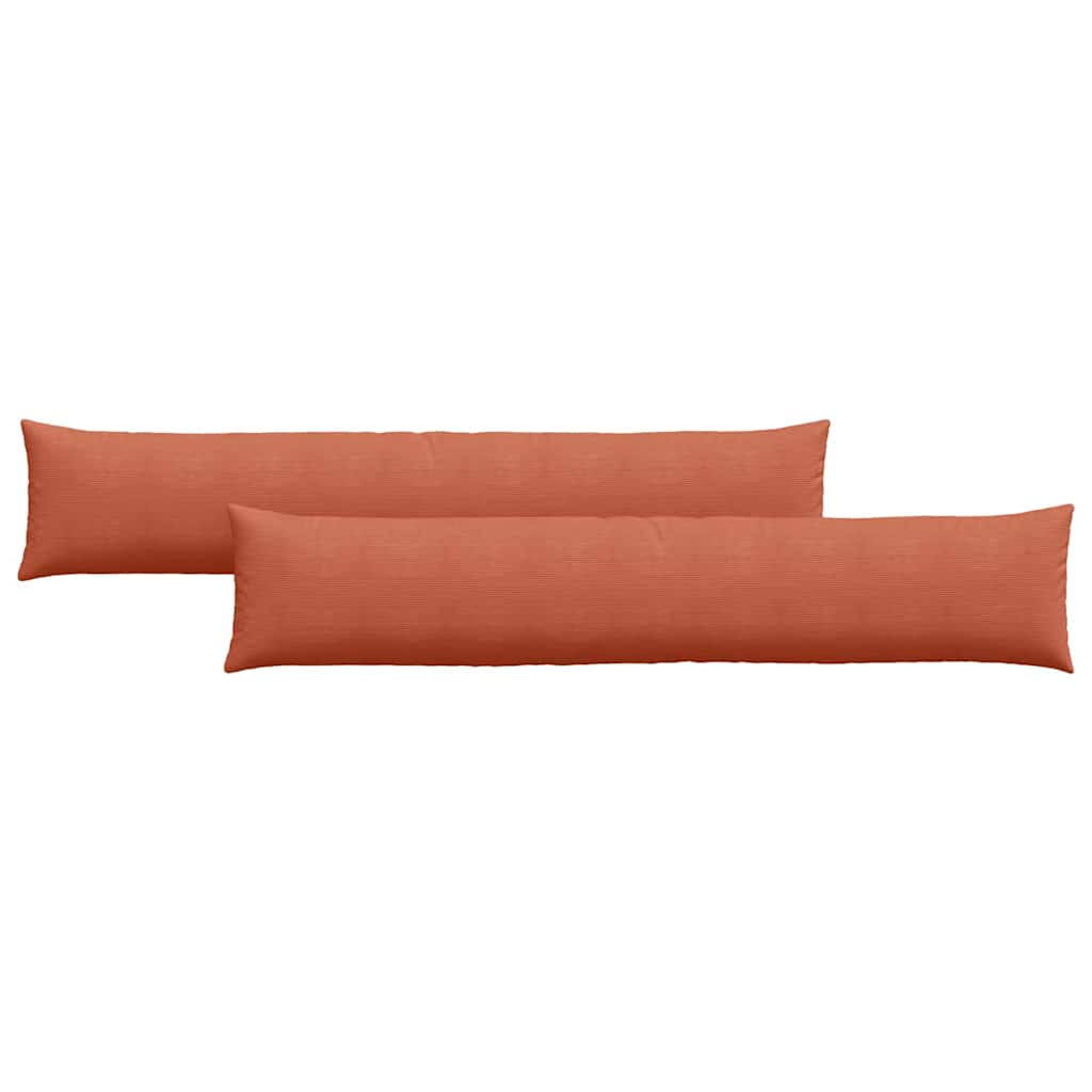 Sofa Pagalvės 2 pcs Raudona oranžinė 200 x 40 cm