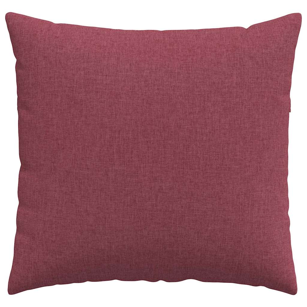 Sofa Pagalvės 2 pcs Vyno raudona 45 x 45 cm audinys