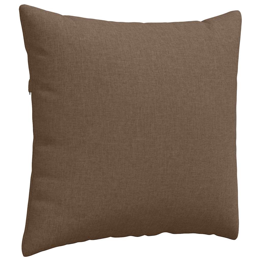 Sofa Cushions 2 pcs Brown 45 x 45 cm fabric