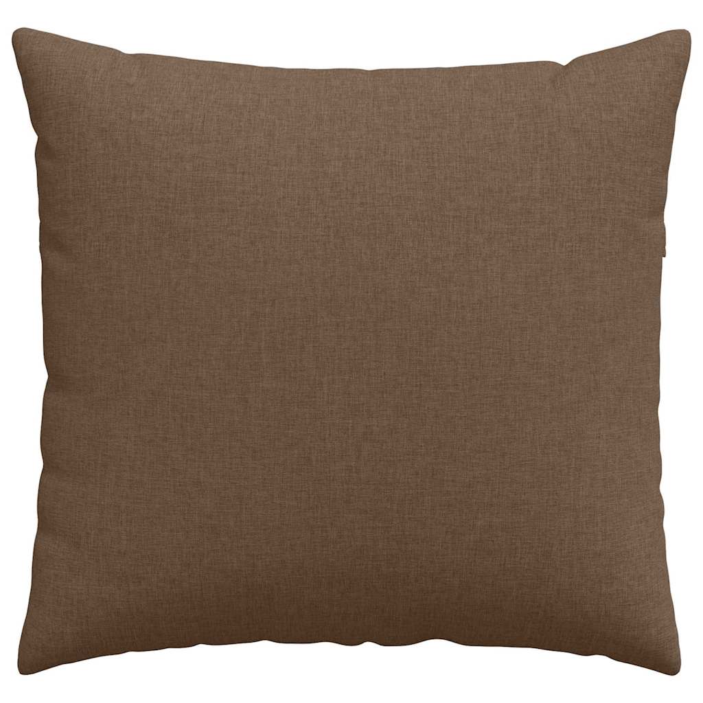 Sofa Cushions 2 pcs Brown 45 x 45 cm fabric