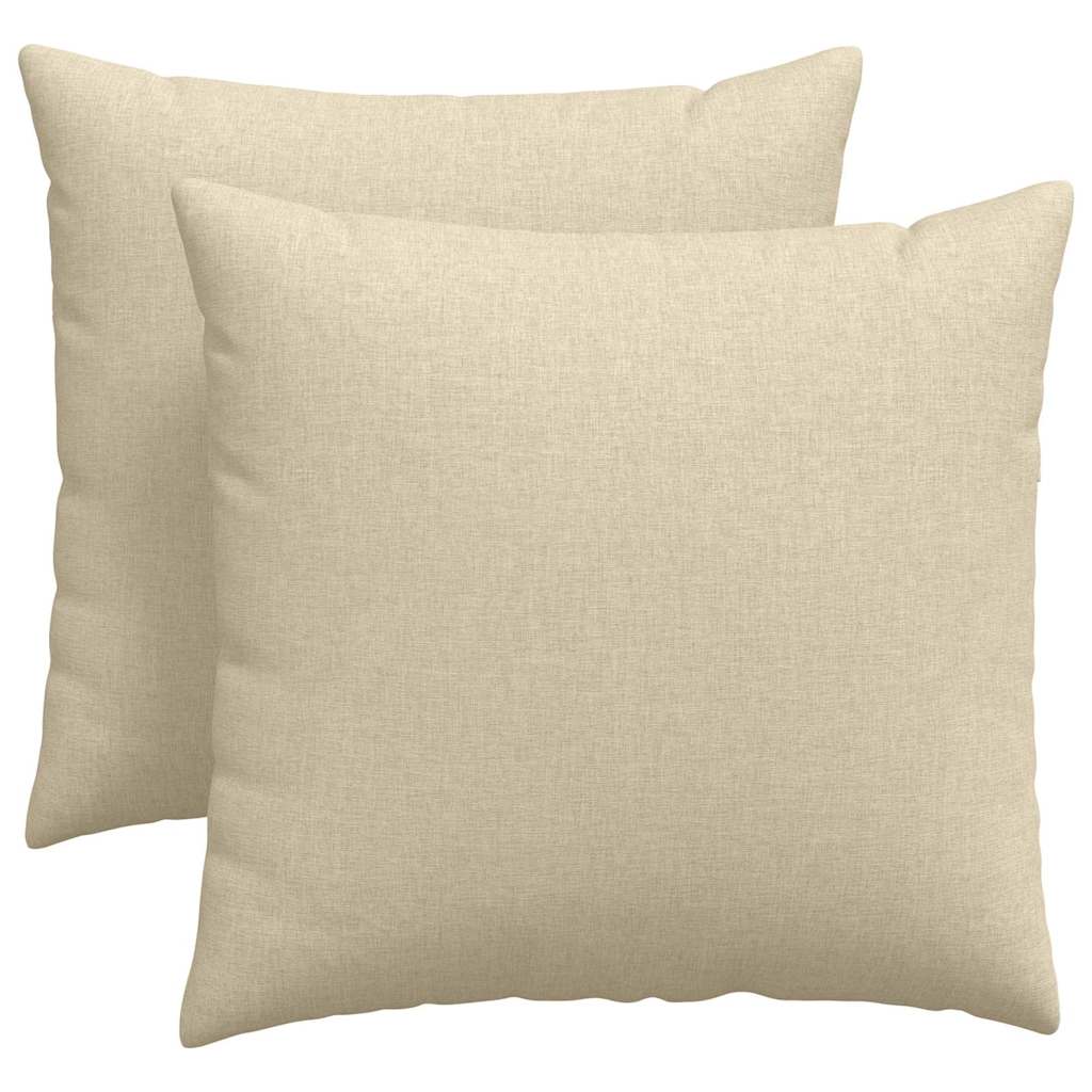 Sofa Pagalvės 2 pcs Kreminė 45 x 45 cm audinys
