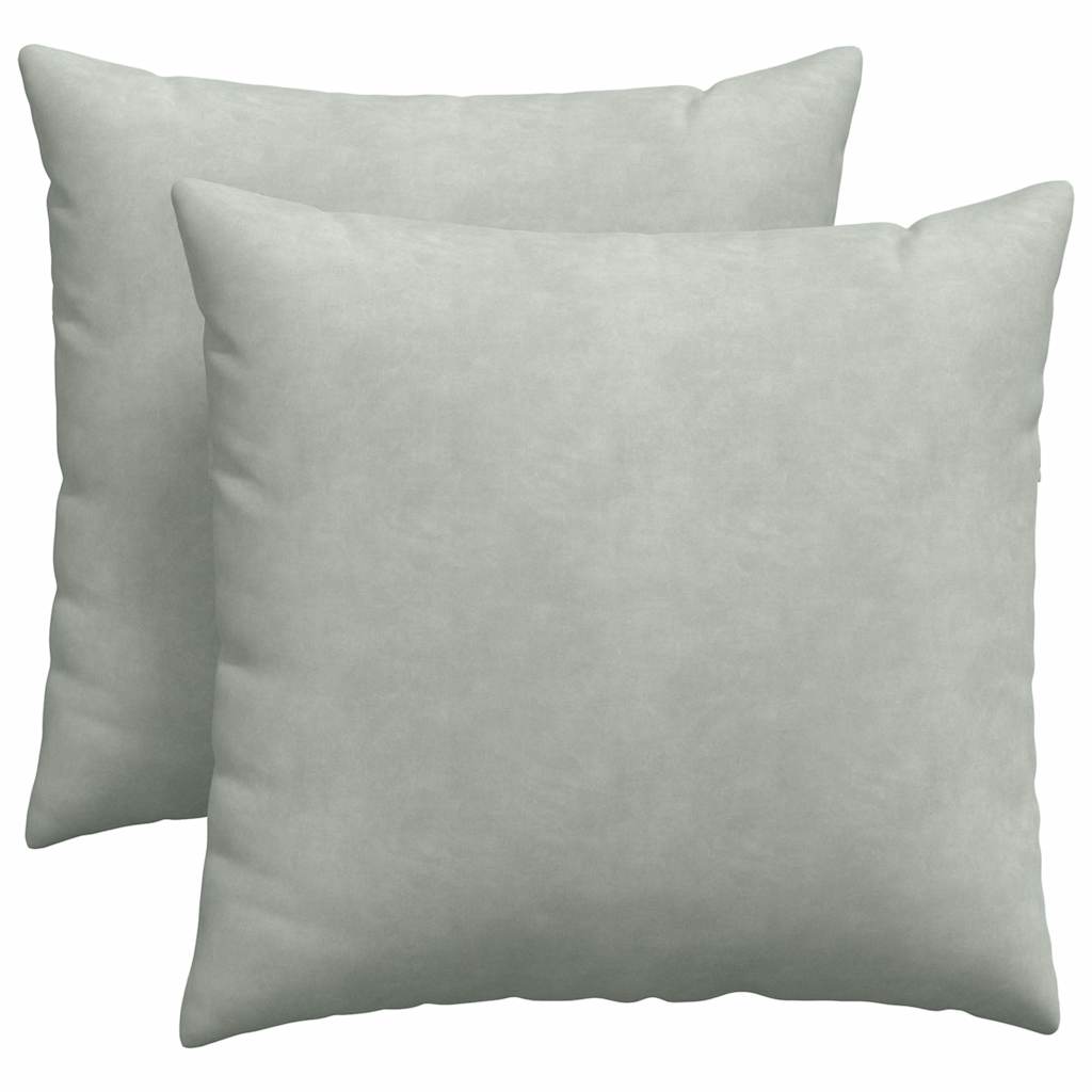 Sofa Pagalvės 2 pcs Šviesiai pilka 45 x 45 cm