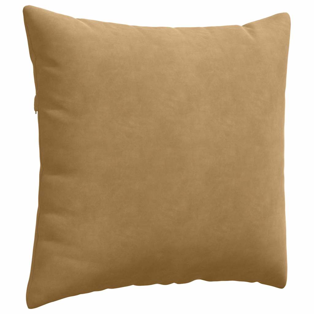 Sofa Cushions 2 pcs Brown 45 x 45 cm Corduroy fabric