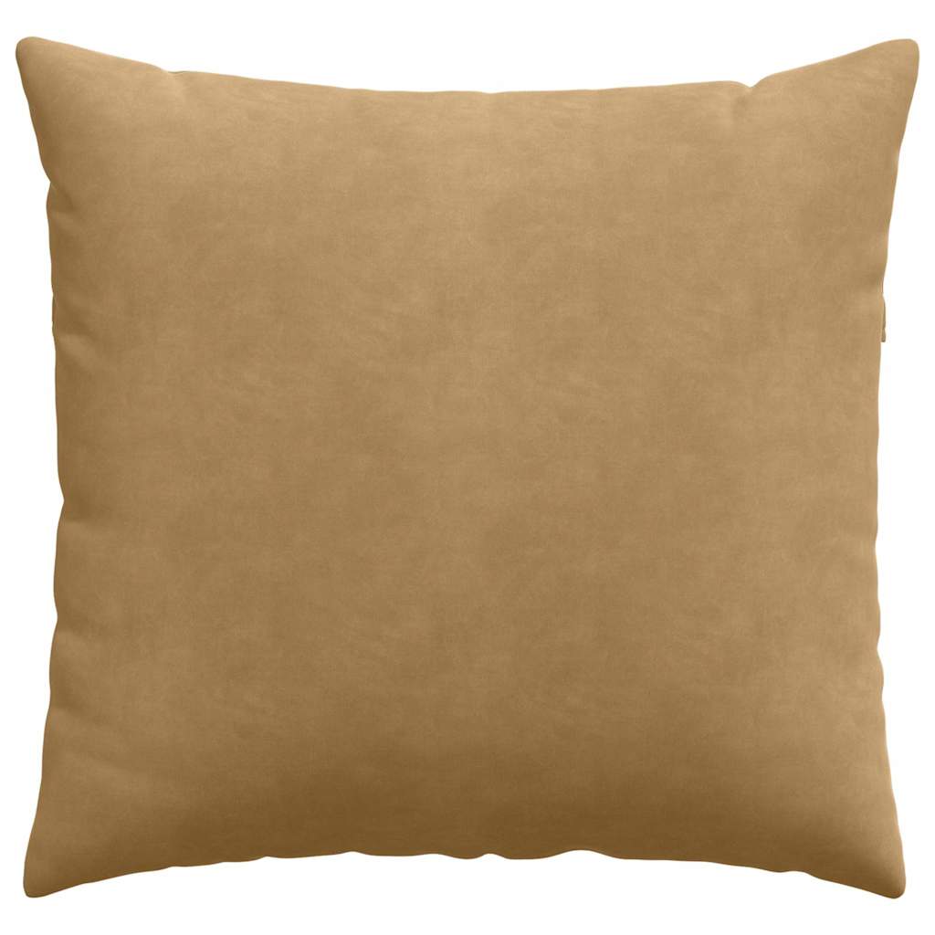Sofa Cushions 2 pcs Brown 45 x 45 cm Corduroy fabric