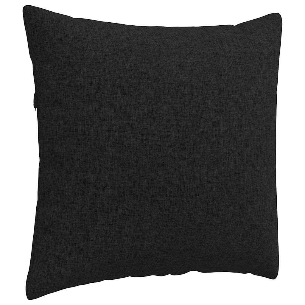 Sofa Pagalvės 2 pcs Juoda 50 x 50 cm audinys