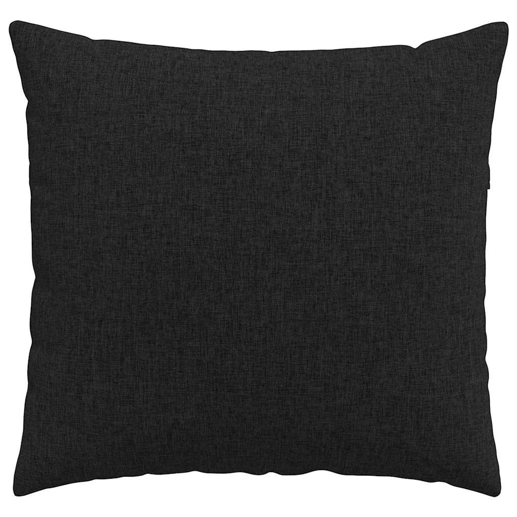 Sofa Pagalvės 2 pcs Juoda 50 x 50 cm audinys
