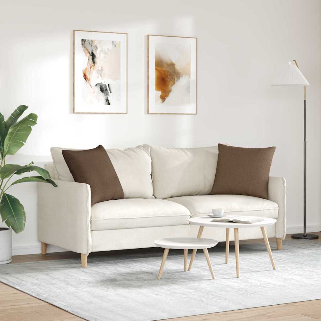 Sofa Pagalvės 2 pcs Ruda 50 x 50 cm audinys
