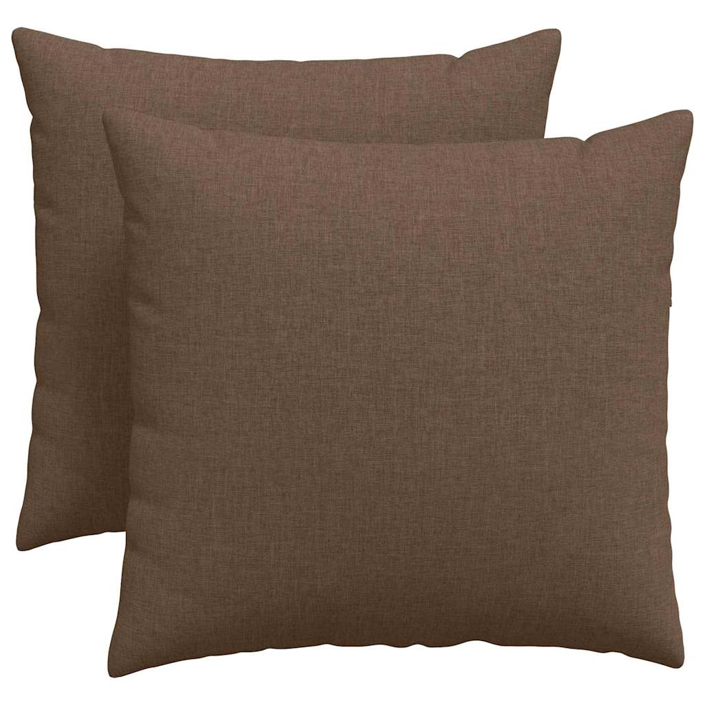 Sofa Pagalvės 2 pcs Ruda 50 x 50 cm audinys