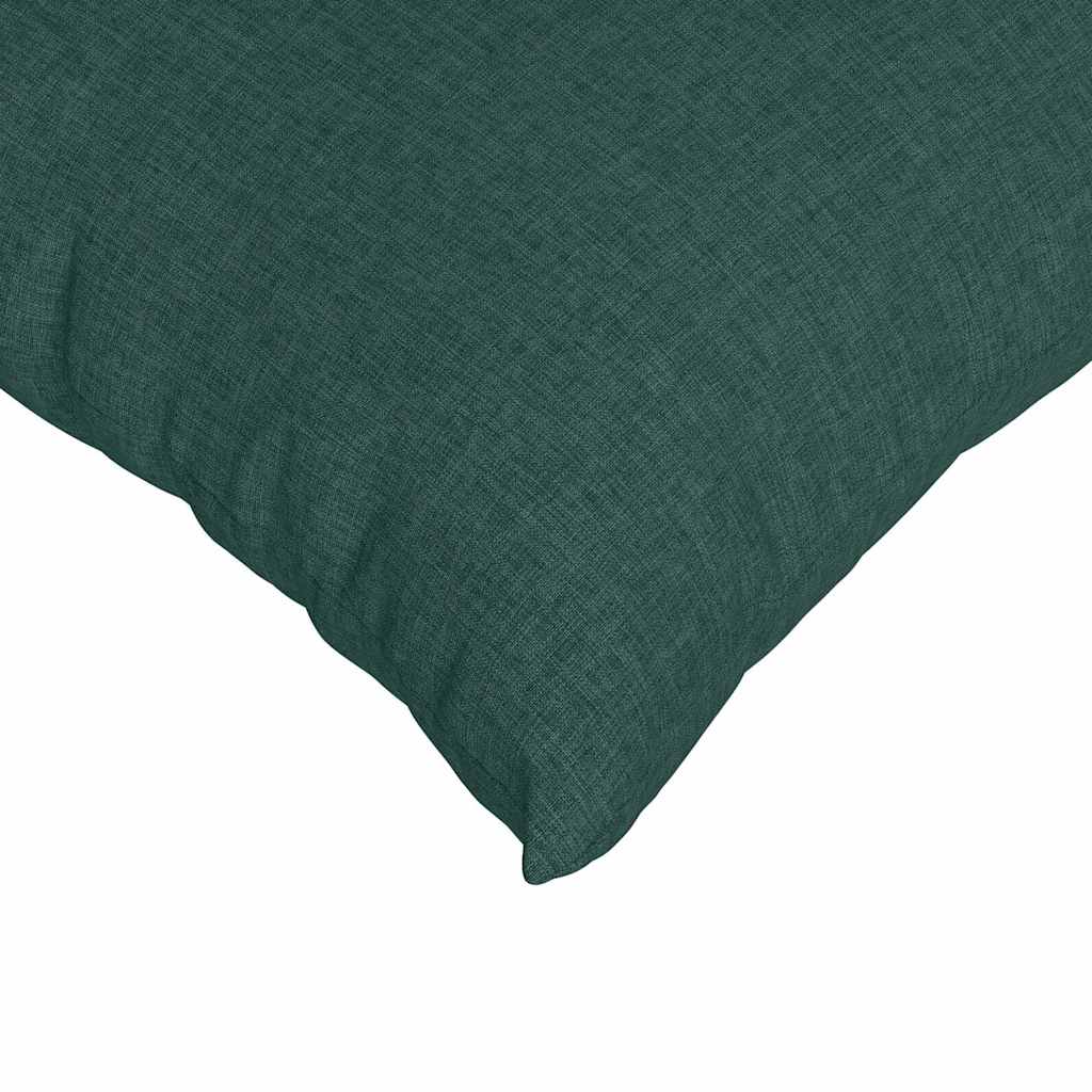 Sofa Cushions 2 pcs Dark green 50 x 50 cm fabric