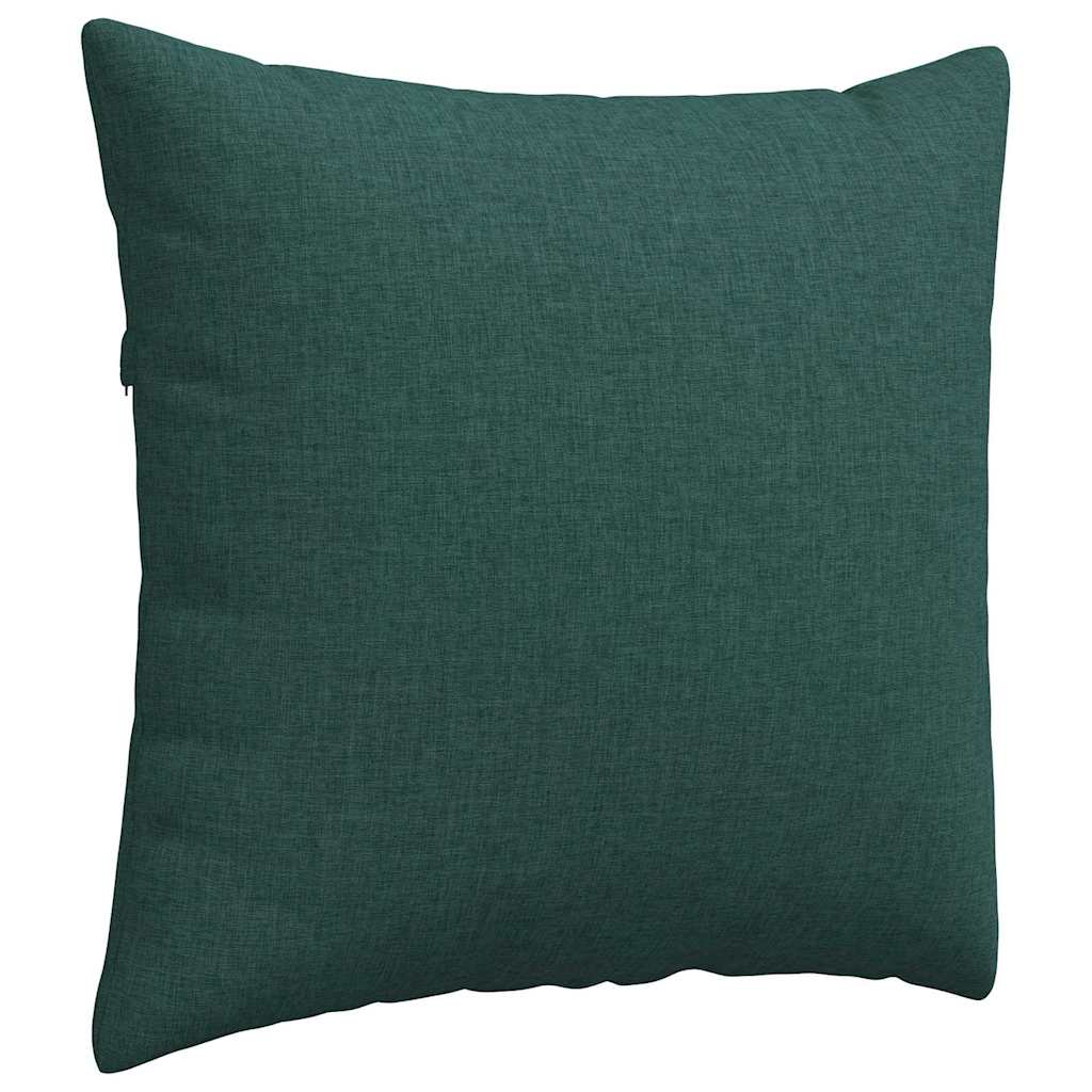 Sofa Cushions 2 pcs Dark green 50 x 50 cm fabric
