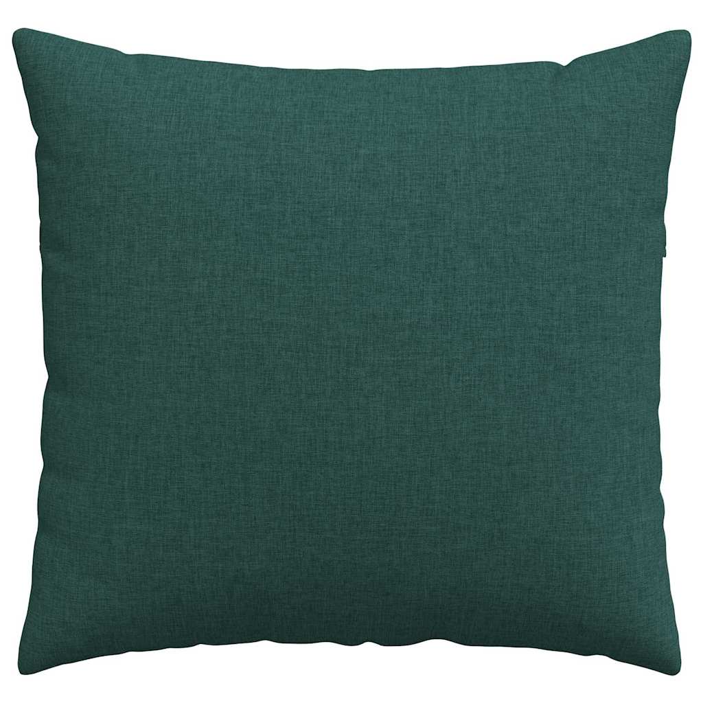 Sofa Cushions 2 pcs Dark green 50 x 50 cm fabric