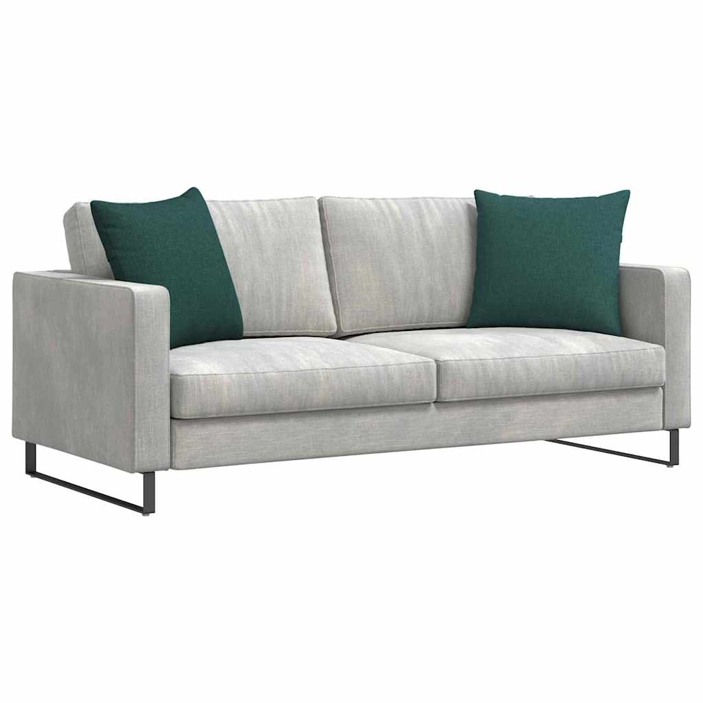 Sofa Cushions 2 pcs Dark green 50 x 50 cm fabric