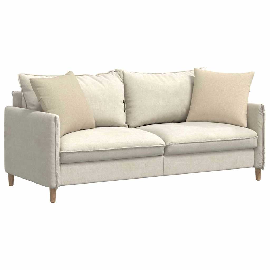 Sofa Pagalvės 2 pcs Kreminė 50 x 50 cm audinys
