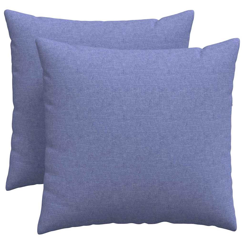 Sofa Pagalvės 2 pcs Mėlyna 50 x 50 cm audinys