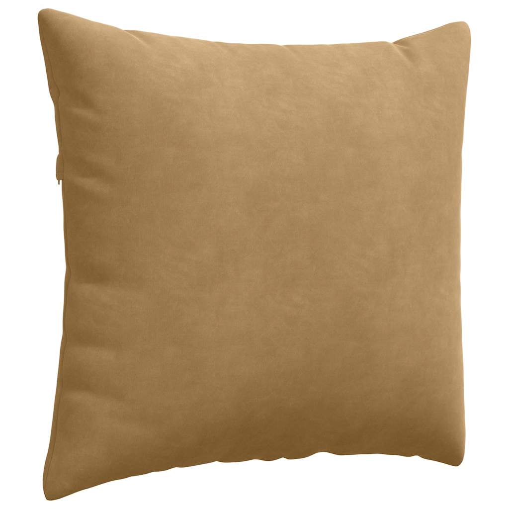 Sofa Cushions 2 pcs Brown 50 x 50 cm Corduroy fabric
