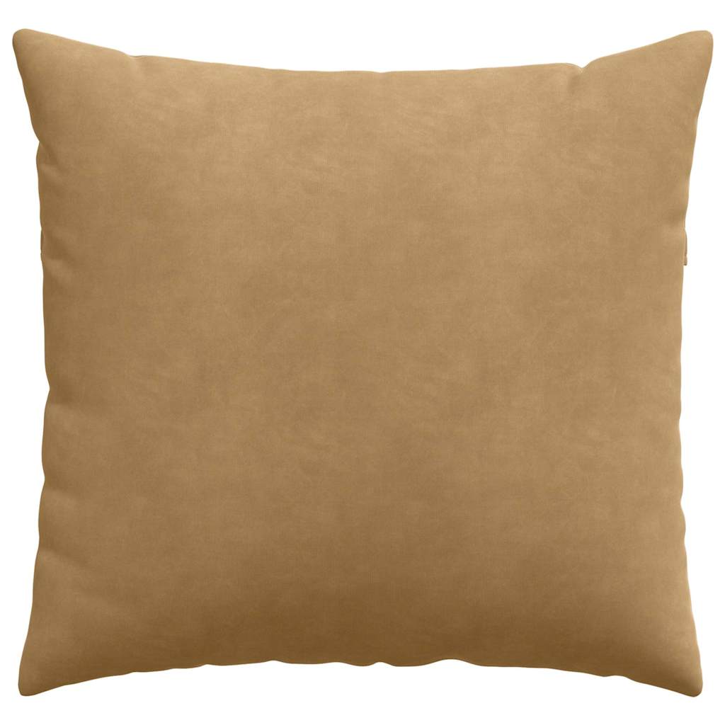 Sofa Cushions 2 pcs Brown 50 x 50 cm Corduroy fabric