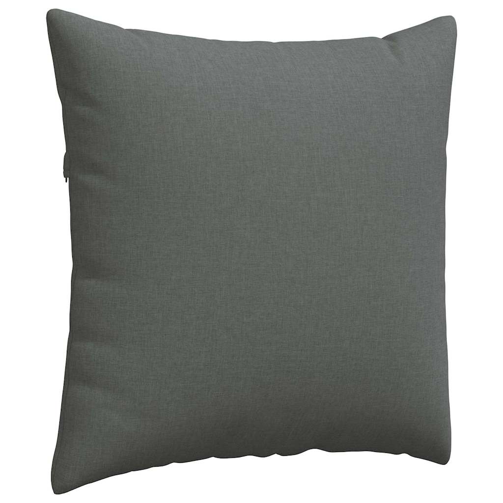 Sofa Pagalvės 2 pcs Tamsiai pilka 60 x 60 cm audinys