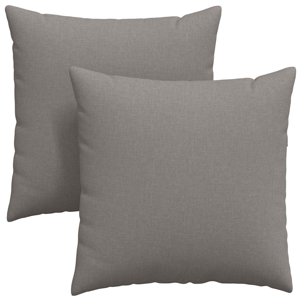 Sofa Cushions 2 pcs Taupe 60 x 60 cm fabric