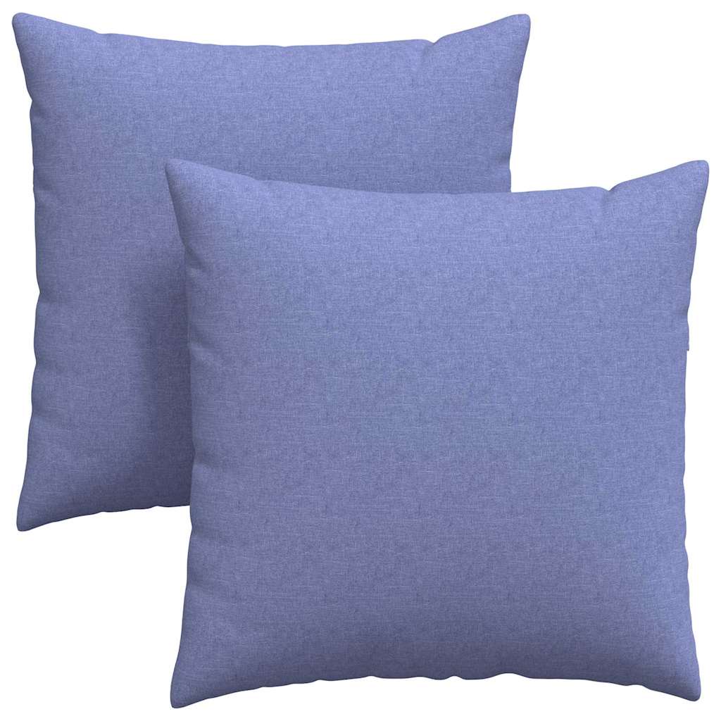 Dīvāna Spilveni 2 gab. Zili 60 x 60 cm audums