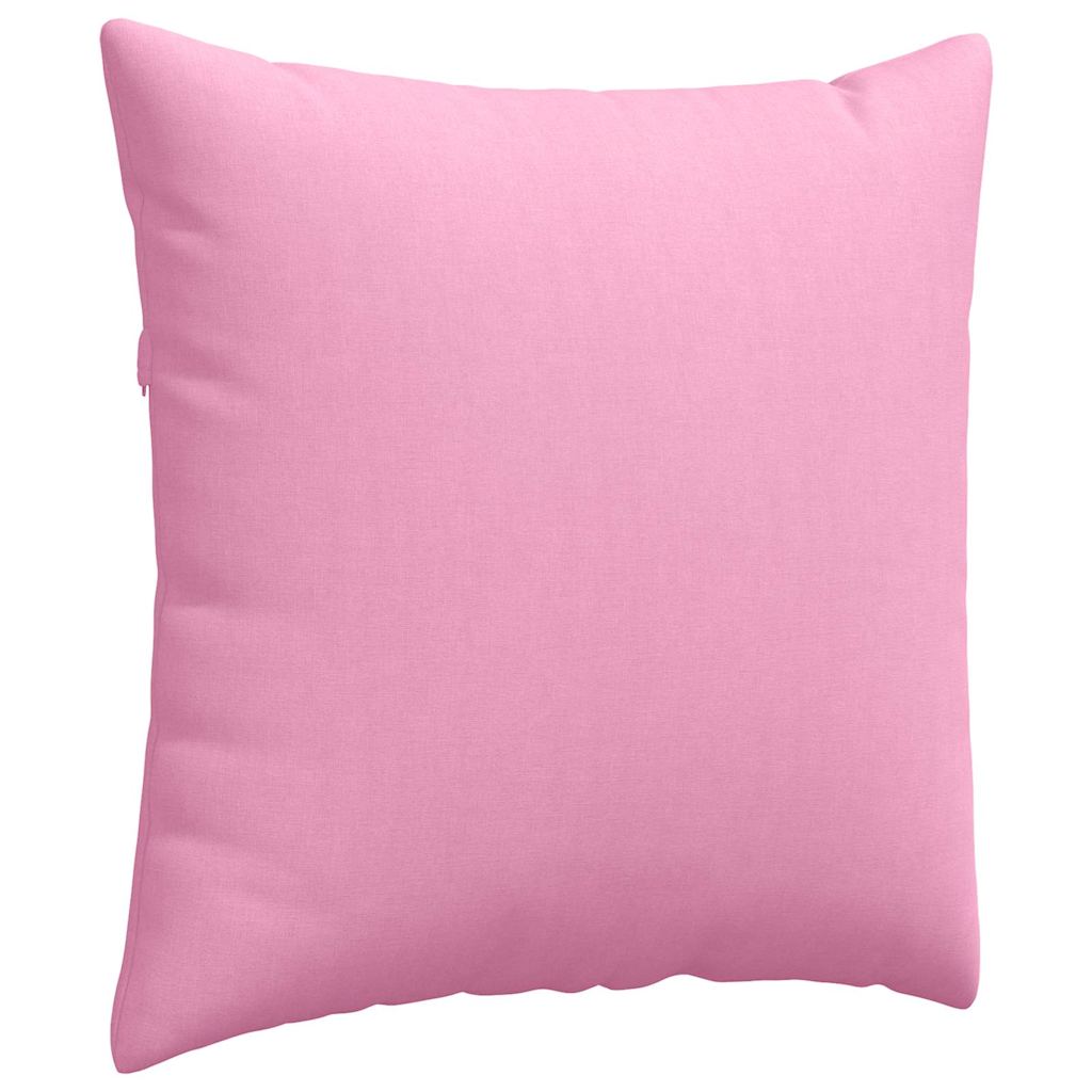 Sofa Pillows 2 pcs Pink 60 x 60 cm fabric