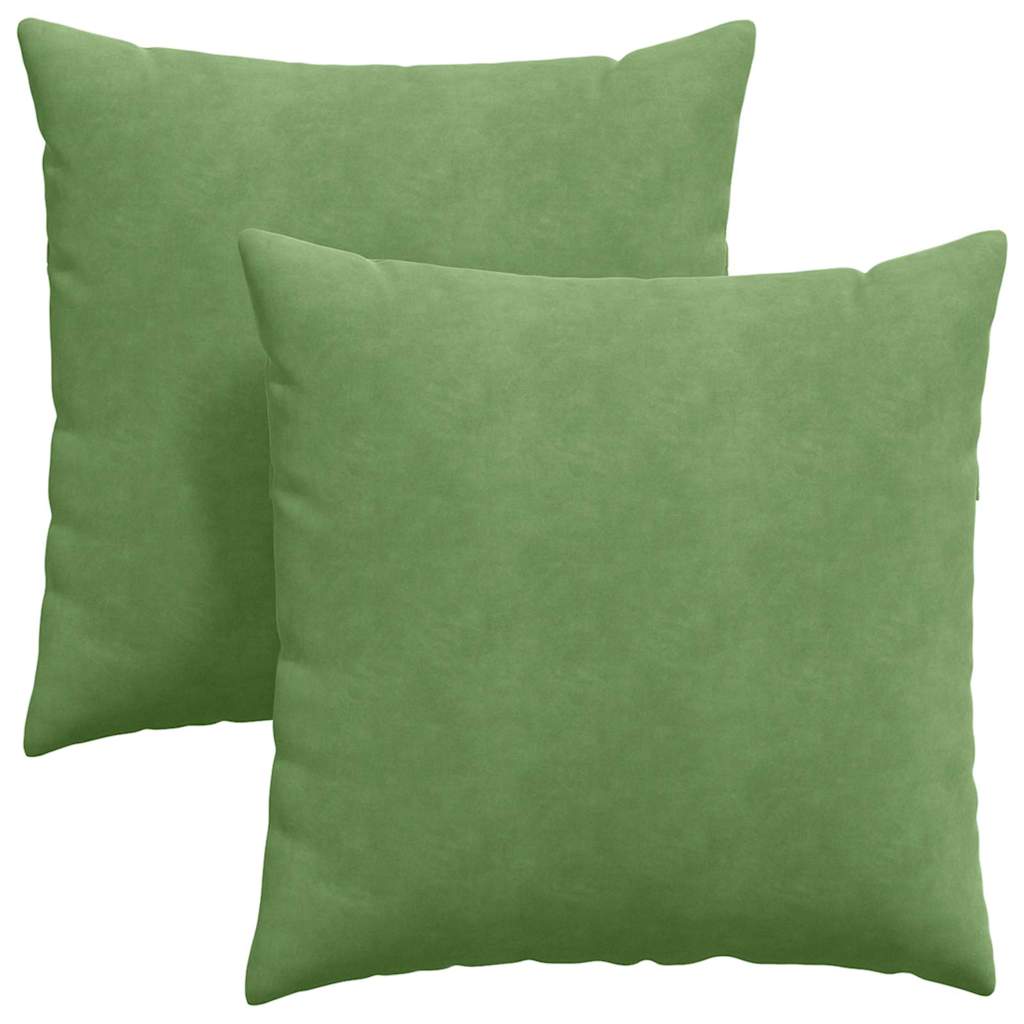 Sofa Pagalvės 2 pcs Šviesiai žalia 60 x 60 cm