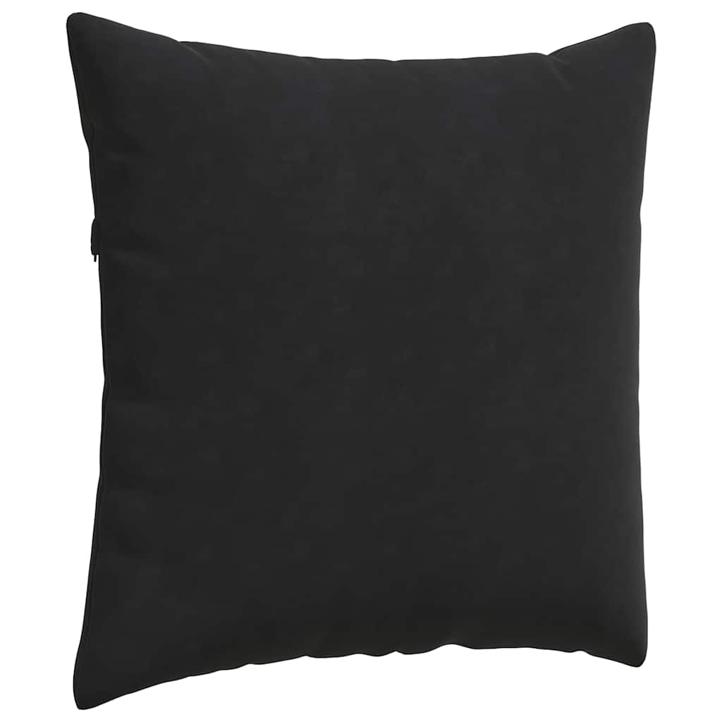 Sofa Pagalvės 2 pcs Juoda 60 x 60 cm Kordūrinis audinys