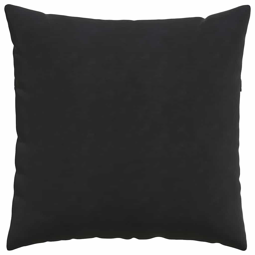 Sofa Pagalvės 2 pcs Juoda 60 x 60 cm Kordūrinis audinys