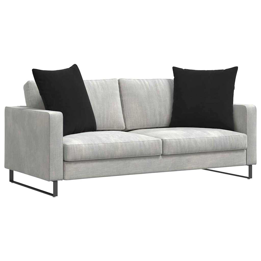 Sofa Pagalvės 2 pcs Juoda 60 x 60 cm Kordūrinis audinys