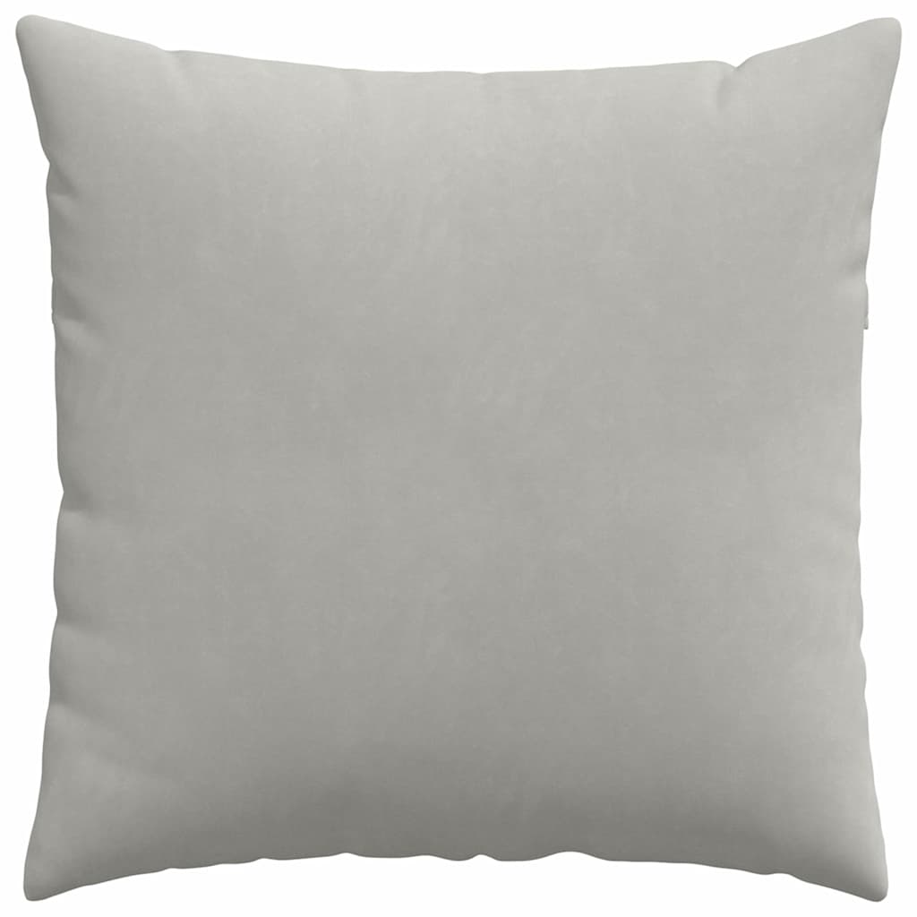 Sofa Pagalvės 2 pcs Šviesiai pilka 60 x 60 cm audinys