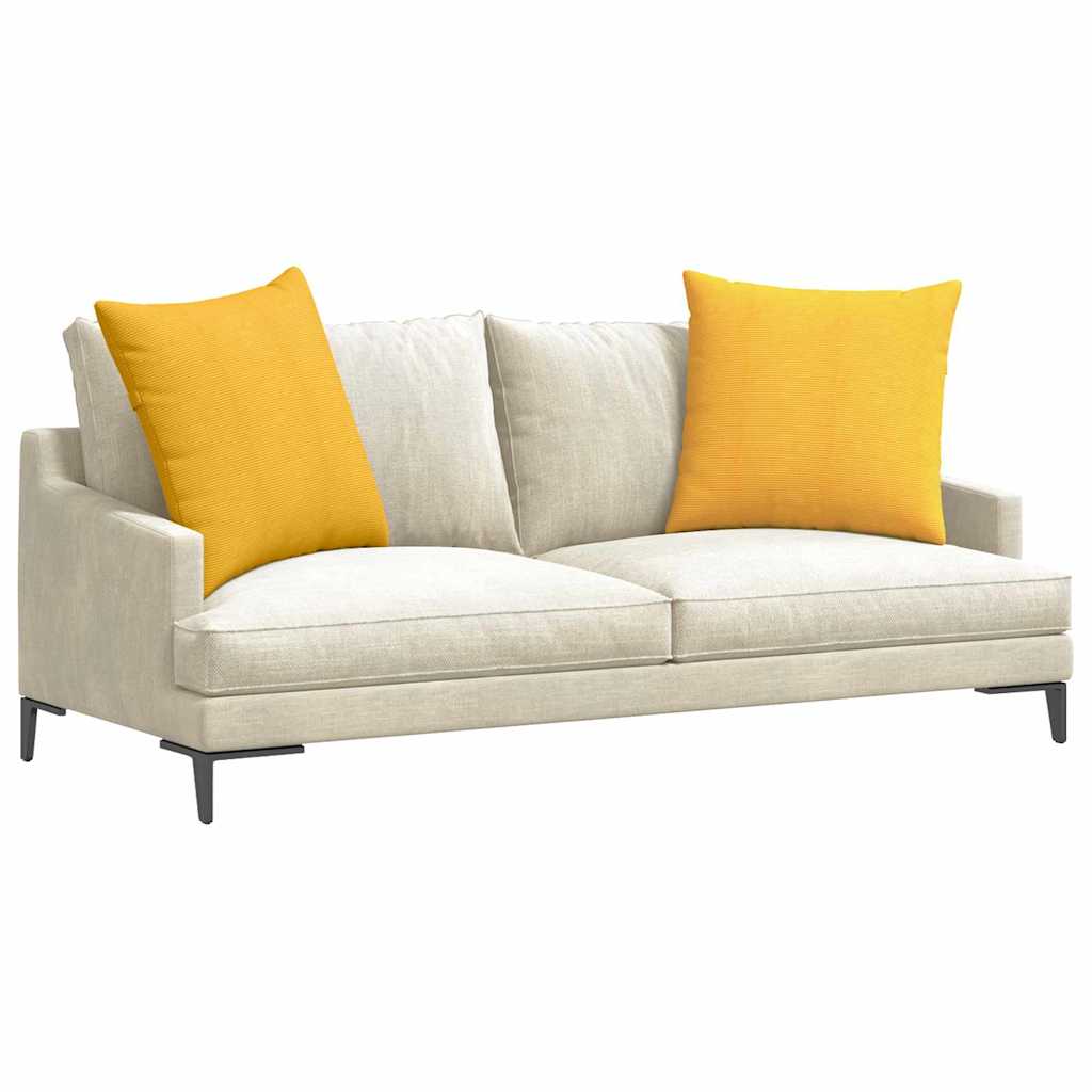 Sofa Pagalvės 2 pcs Šviesi geltona 60 x 60 cm