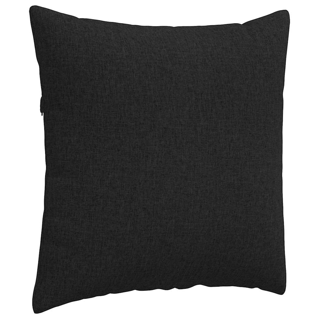 Sofa Cushions 2 pcs Black 80 x 80 cm fabric