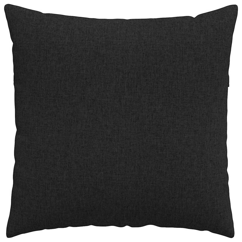Sofa Cushions 2 pcs Black 80 x 80 cm fabric