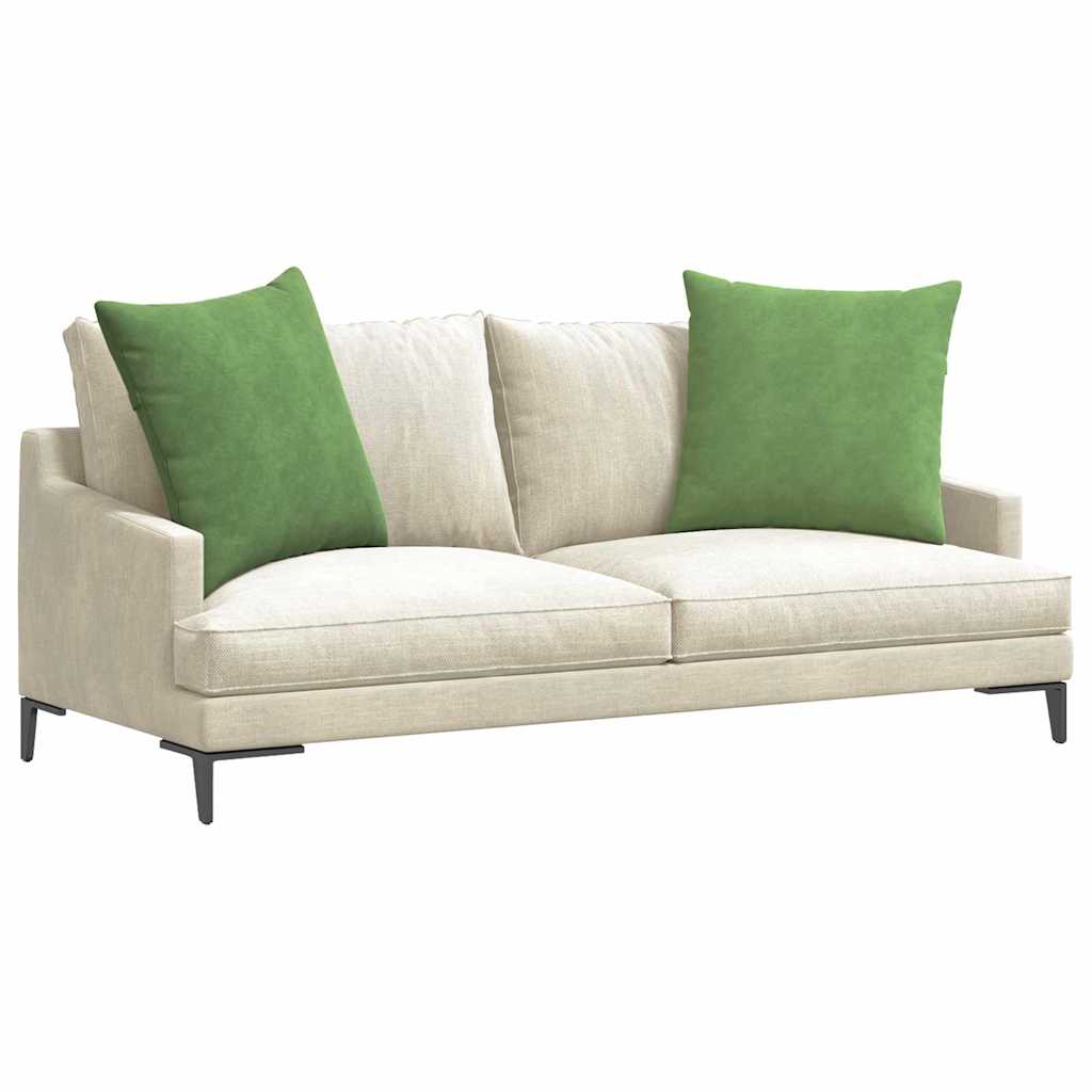 Sofa Pagalvės 2 pcs Šviesiai žalia 80 x 80 cm