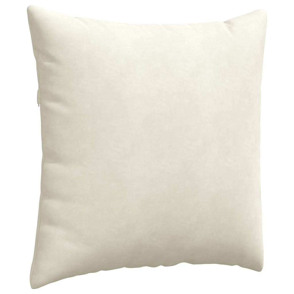 Sofa Pagalvės 2 pcs Kreminė 80 x 80 cm Kordūrinis audinys
