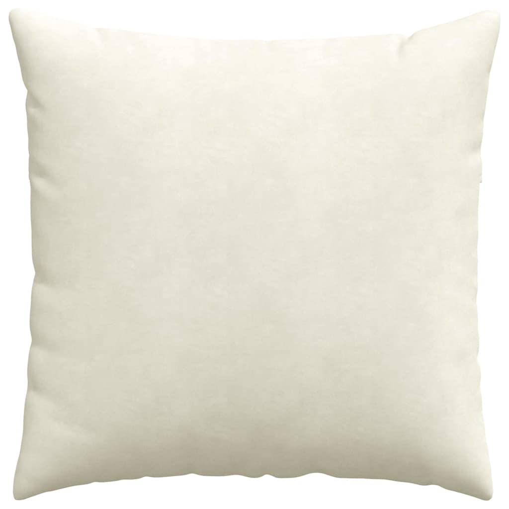 Sofa Pagalvės 2 pcs Kreminė 80 x 80 cm Kordūrinis audinys